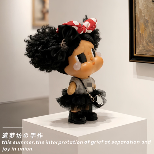 适用哭娃衣服黑妹crybaby服装哭娃恋夏一族娃衣泡泡玛特搪胶挂件