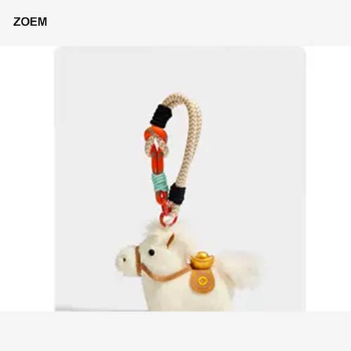 ZOEM原创元宝小马毛绒包挂件
