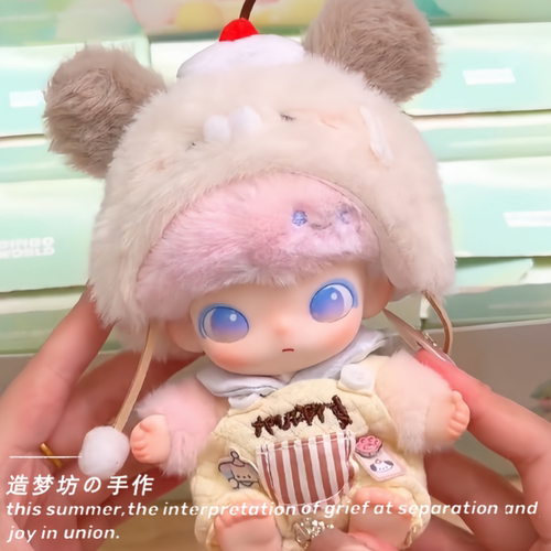 dimoo新生日记系列娃衣搪胶玩偶衣服新年圣诞守护头套装配饰挂件