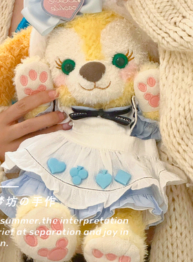 S号可琦安玩偶着替S饼饼娃衣公仔可爱蓝色爱丽丝裙子套装换装衣服