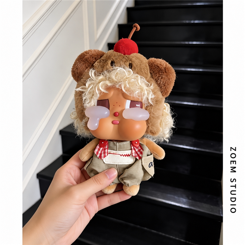 适用泡泡玛特哭娃娃衣全速起航衣服crybaby vacation度假系列服装