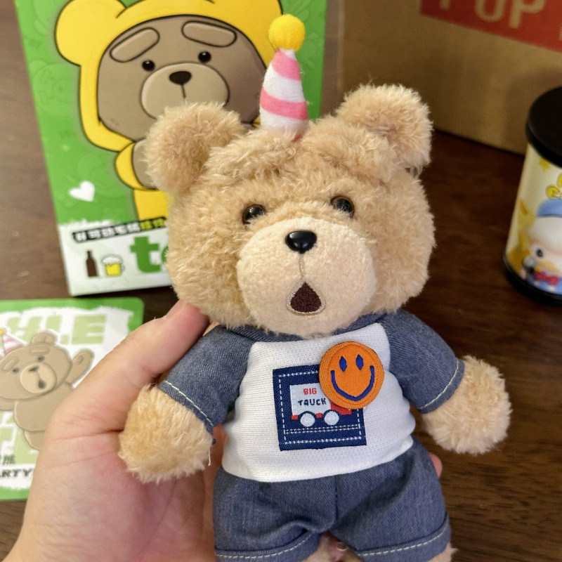 娃衣Ted2泰迪熊娃衣玩偶公仔挂件衣服潮酷卫衣裤子着替套装背带裤