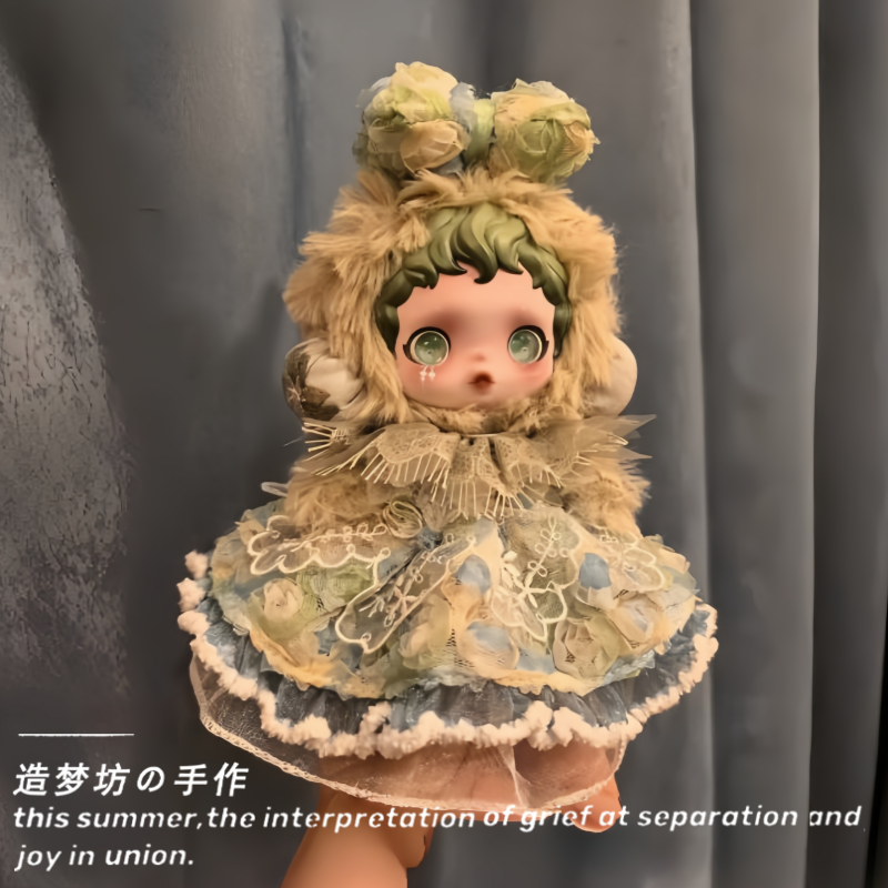 光织园清池搪胶挂件娃衣服泡泡玛特sp二代连衣裙套装冬日乐章配饰