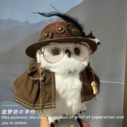 哈利波特环球影城猫头鹰海德薇衣服圣诞娃衣新年配饰帽子眼镜支架