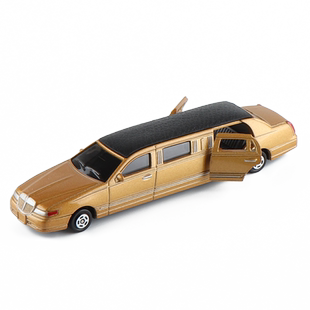 合金加长公交车平板拖车油罐货柜车林肯火车小汽车模型儿童玩具车