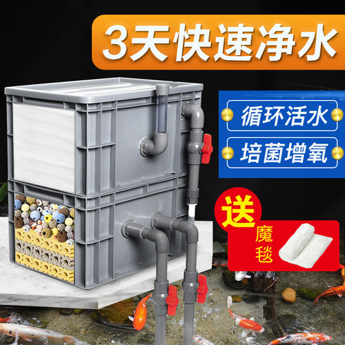鱼缸过滤盒周转箱过滤设备
