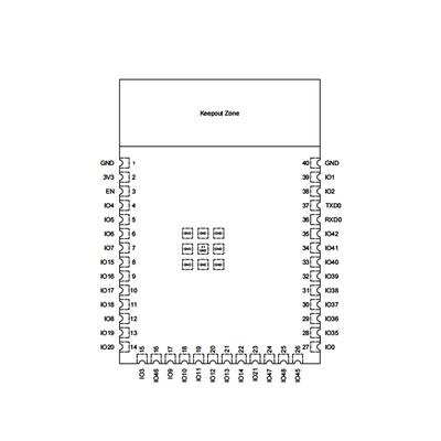 物联网 Wi-Fi + 蓝牙 双核MCU 支持SPI 模组 ESP32-S3-WROOM-1