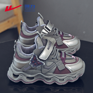 回力童鞋女童运动鞋冬季2025新款儿童冬鞋二棉加绒加厚爆款老爹鞋