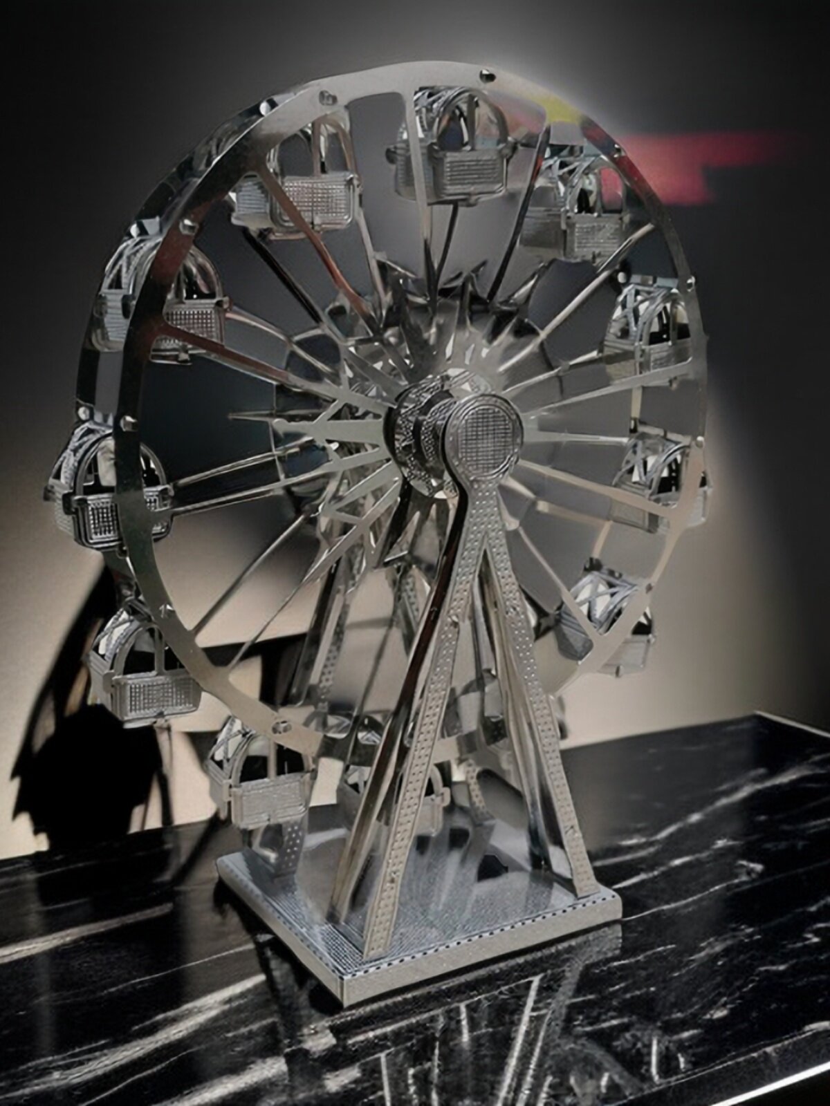 합금 회전 관람차 3D 입체 금속 건물 퍼즐 DIY 수제 교육 조립 모델 장난감