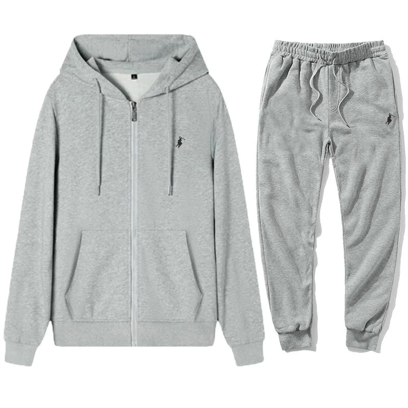 Pocket zipper cardigan sweatshirt set口袋拉链开衫卫衣两件套