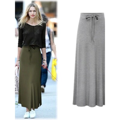 High waiste split waist belt onestep skirt高腰开叉系带一步裙