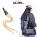 适用蔻驰麻将包牛皮肩带链条coach酒神包包链子斜挎减压包带配件