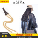 适用蔻驰麻将包牛皮肩带链条coach酒神包包链子斜挎减压包带配件