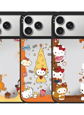CASETiIFiY联名波浪纹环绕卡通星星HelloKitty猫16pro适用苹果