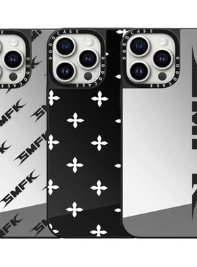 CASETiIFiY联名SMFK简约16pro适用于苹果17promax手机壳iPhone15plus镜面14磁吸13防摔12华强北平替明星同款