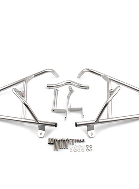 适用于BMW宝马C400X护杠保险杠踏板不锈钢摩托车改装后尾箱货架