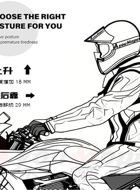 适用于宝马K1600B GTL GT GA 摩托车加高码增高车把后移压码配件