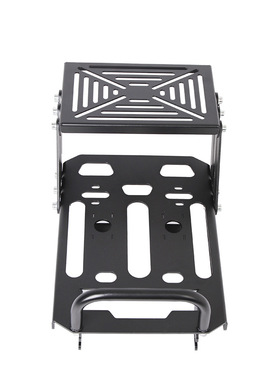 适用于CT125摩托车X款伸缩支架滑动移动尾架后备箱黑色折叠尾箱架