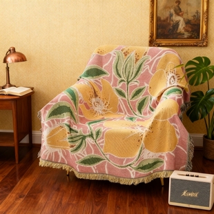 花鸟艺术挂毯单人沙发盖布万能盖毯新款防猫爪高级沙发巾四季通用