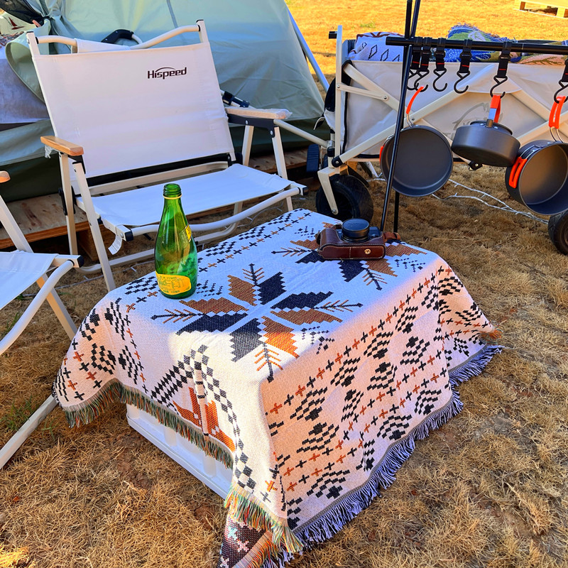 波西米亚桌布户外露营毯子沙发毯
