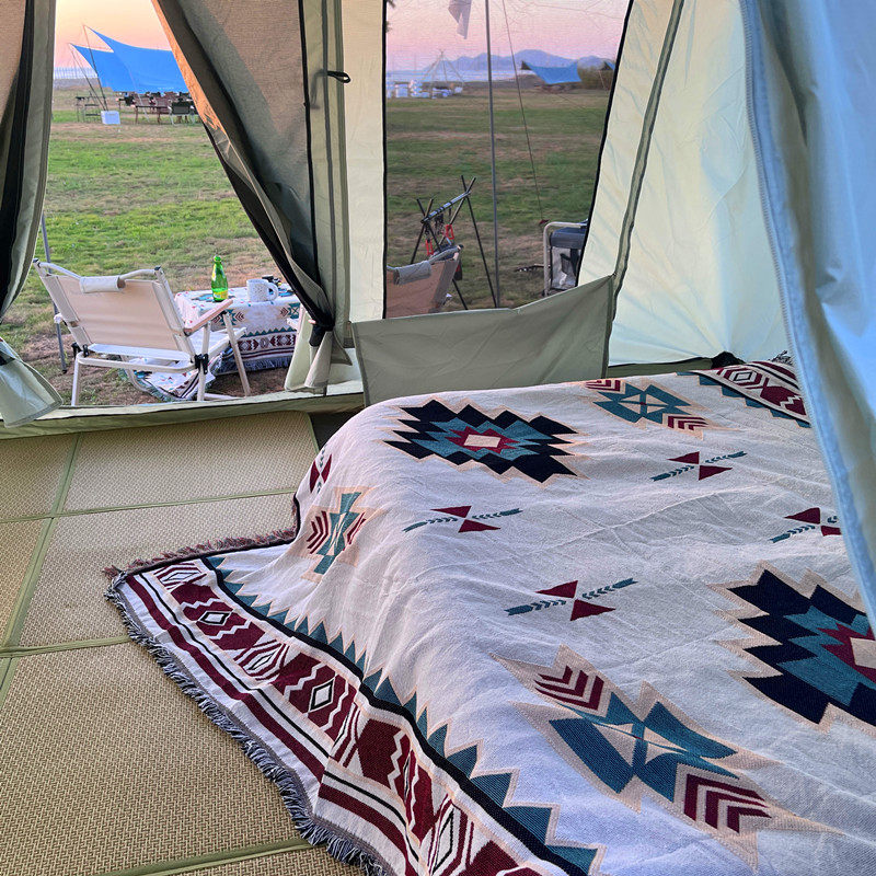 印第安户外露营帐篷装饰休闲毯披肩野餐垫沙发盖布后备箱摆摊桌布,床上用品,休闲毯/毛毯/绒毯,淘宝优惠券,粉丝福利购,淘宝优惠卷