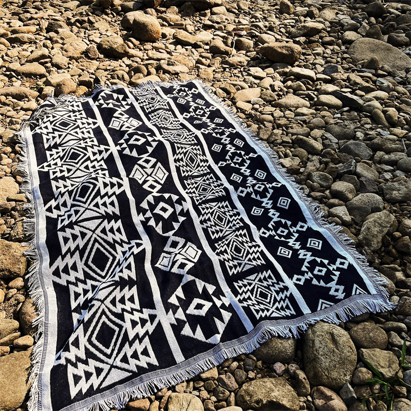 复古文艺野餐桌布蛋卷桌布美式防潮垫露营街头摆摊桌布加厚野餐毯