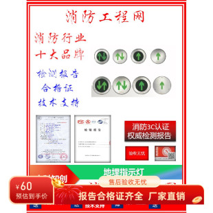 中科知创疏散指示标志青鸟消防应急地埋地贴灯36V电源集中控制型