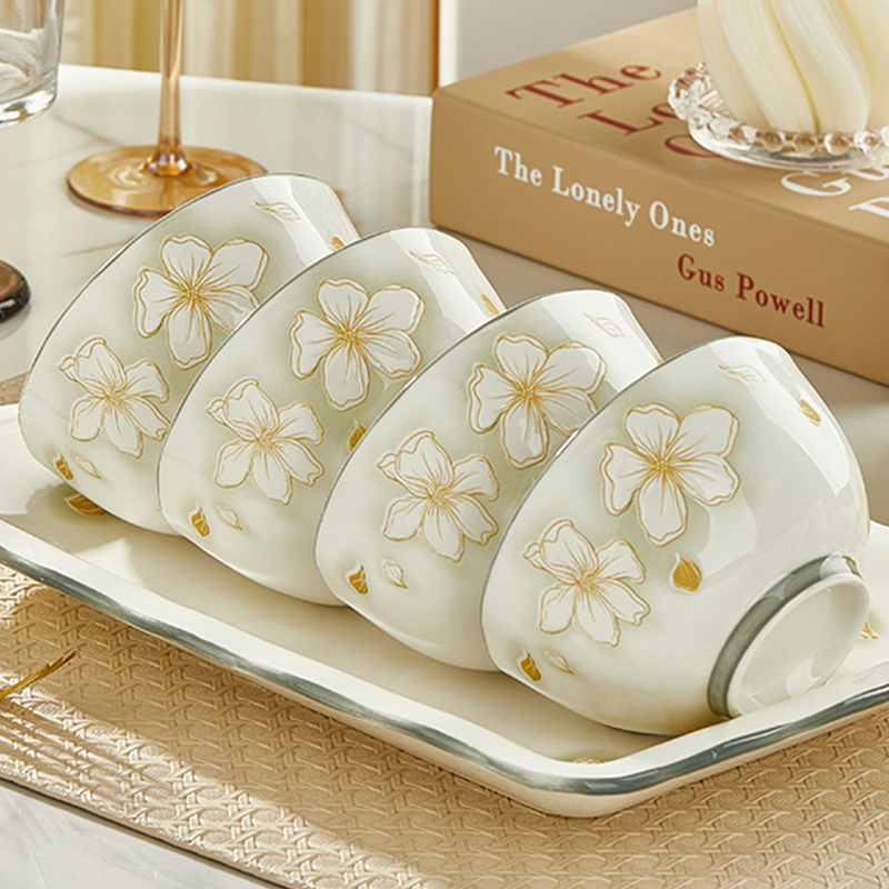 景德镇釉下彩陶瓷餐具，来自故里的小黄花