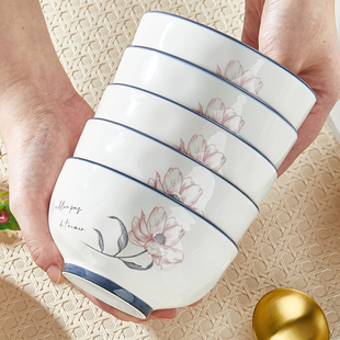 陶瓷碗家用2026新款高颜值简约微波专用饭碗面碗汤碗特别漂亮的碗