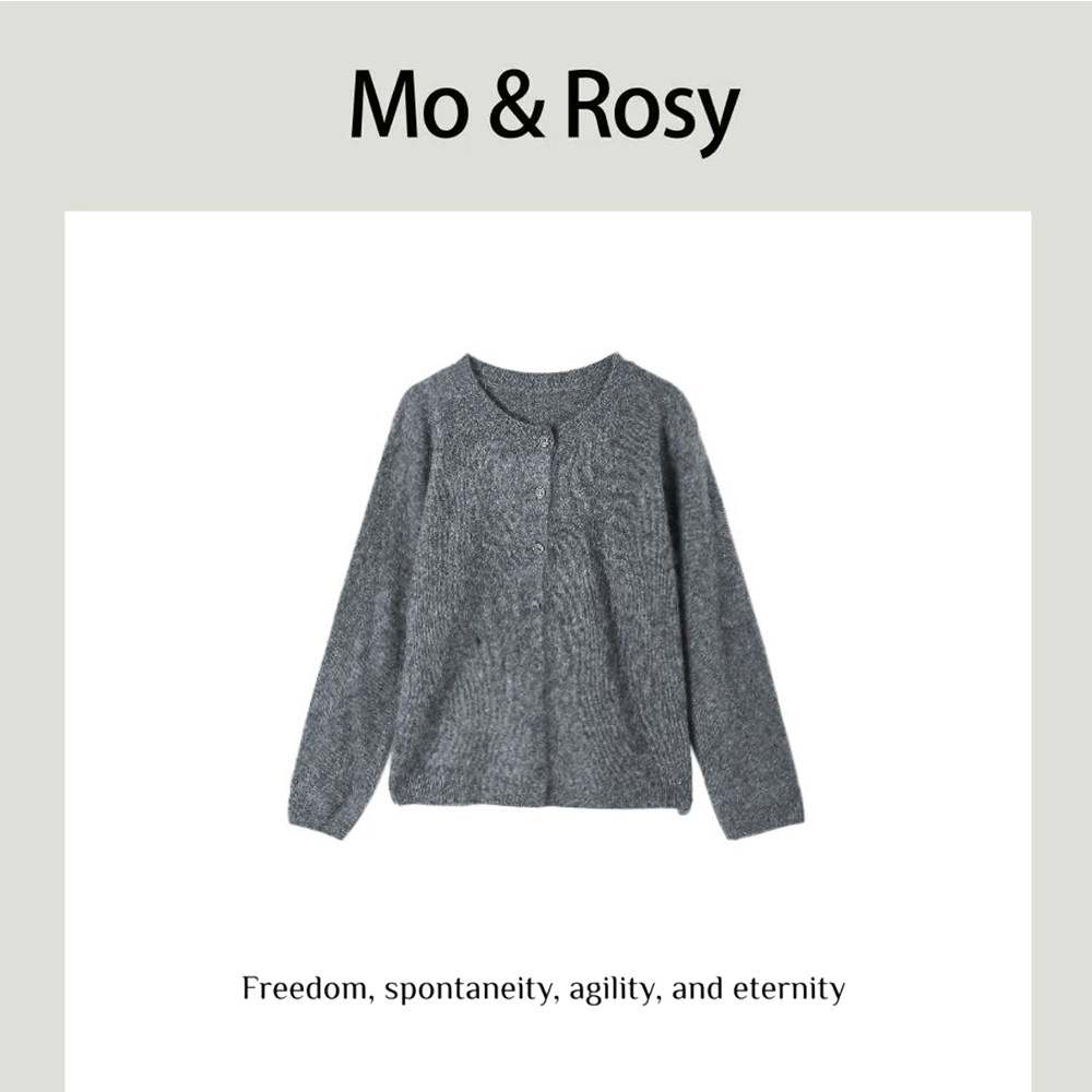 MO&ROSY【贝妮时报】  简约百搭开衫长袖毛衣MR821W003