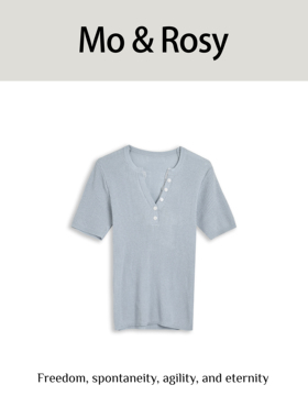 【入驻首秀】MO&ROSY【眼泪女王】蕾丝拼接针织甜美上衣MR327W115