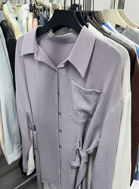 MO&ROSY 【掐腰职场】 百搭翻领个性上衣MR327X083