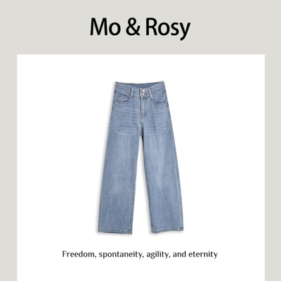 【入驻首秀】MO&ROSY【艺术画廊】个性百搭牛仔阔腿裤MR327W099