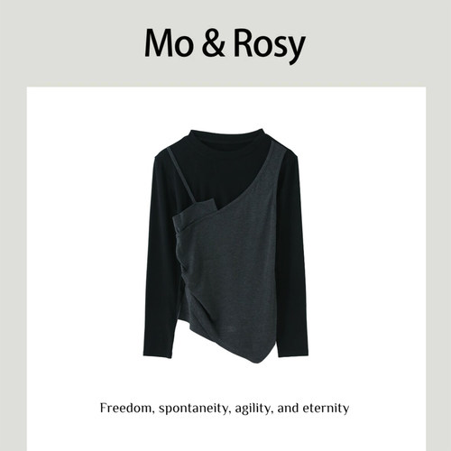 MO&ROSY【克洛少女】百搭个性不规则假两件 MR821J119