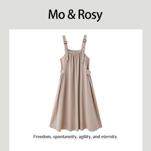 MO&ROSY【花宴少女】 减龄百搭背带连衣裙MR417S024
