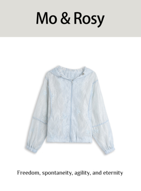 【入驻首秀】MO&ROSY【山间雾气】气质蕾丝连帽拉链外套MR327W103