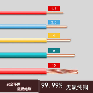 电线国标纯铜芯4平方100米2.5单股1.5硬装修电缆四bv十六家用铜线