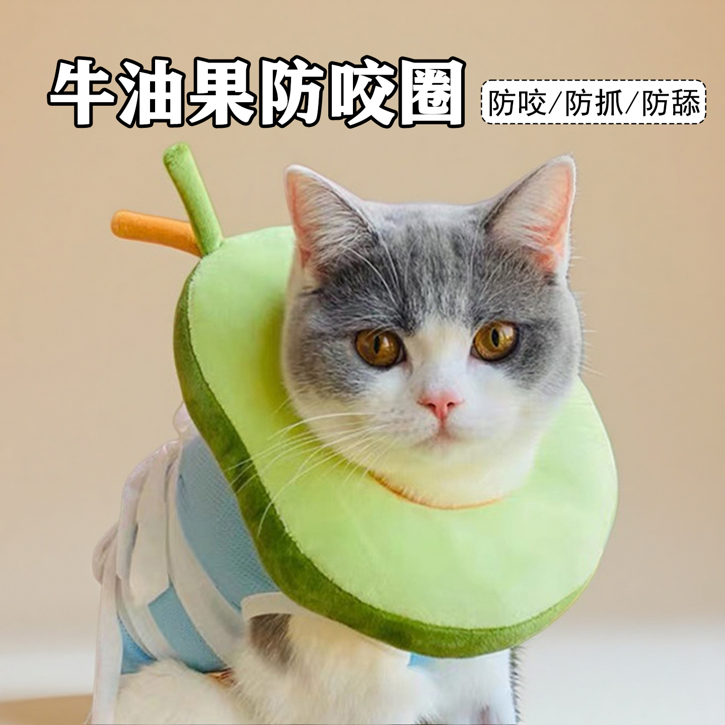 吐司伊丽莎白宠物圈猫咪绝育项圈