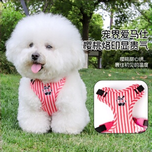 宠物小猫咪形牵引绳工字背心式防挣脱可爱中小型犬狗狗胸背带神器