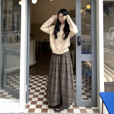 DOMX秋冬2025新款咖色格