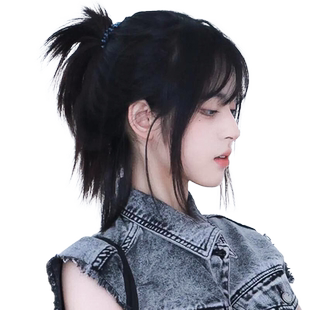 狼尾假发男短发cos日系武士头中分半扎仿真发鲻鱼头假发全头套式