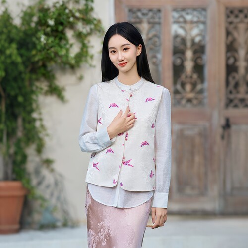 东方甄选新中式马甲女装