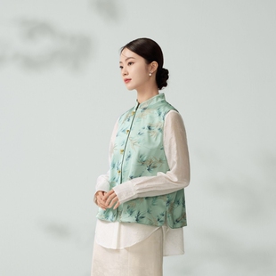 女装 东方甄选竹斋梦雨新中式 女士马甲国风流行洋气早秋穿搭秋装