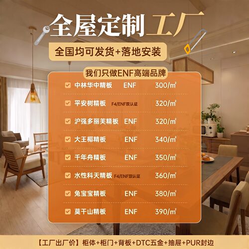 全屋定制源头工厂品牌精板
