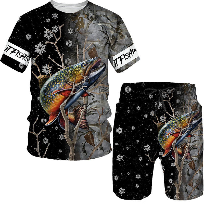 Personality Digital Print T-shirt set男士个性数码印花T恤套装使用感如何?