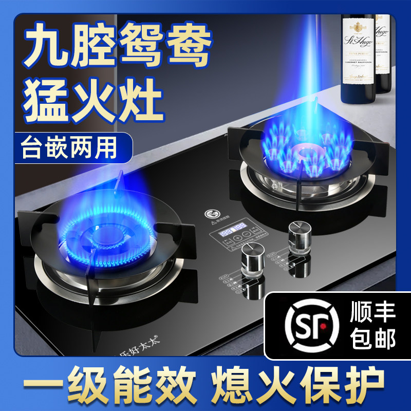 猛火灶双灶燃气灶家用圣乐好太太图片
