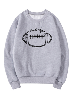 Casual round neck long sleeved sweater休闲圆领长袖卫衣运动衫