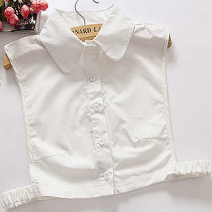 shirt with Solid collar纯色女衬衫 women fake 假领内搭 color