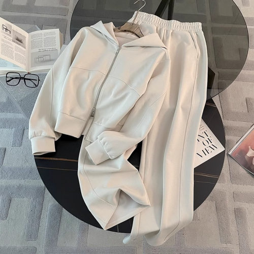 欧货运动服时尚外贸女套装春秋高级感宽松显瘦时髦卫衣卫裤两件套