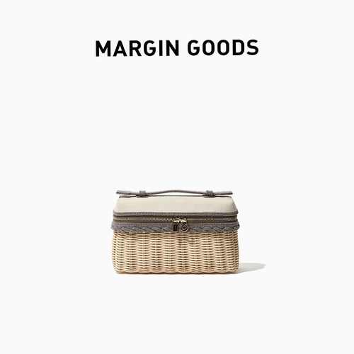 MarginGoods竹编拼接斜挎包